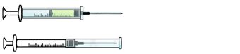 Self-resheating needle.
